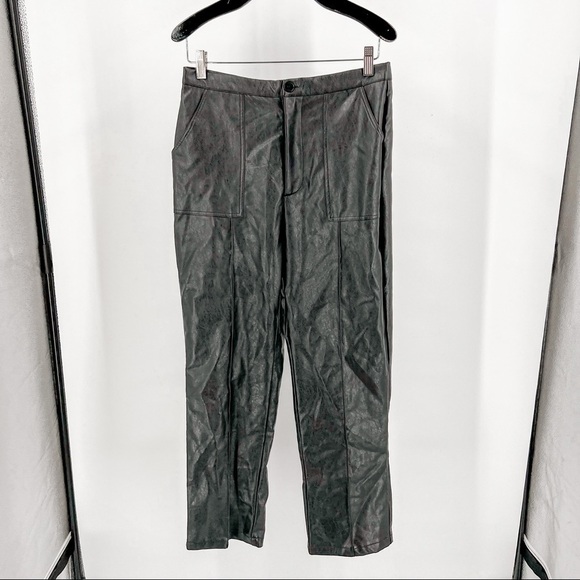 Faux/PU leather straight leg trousers PRINCESS POLLY - Picture 2 of 6